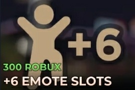 +6 Emote Slots (300 ROBUX)
